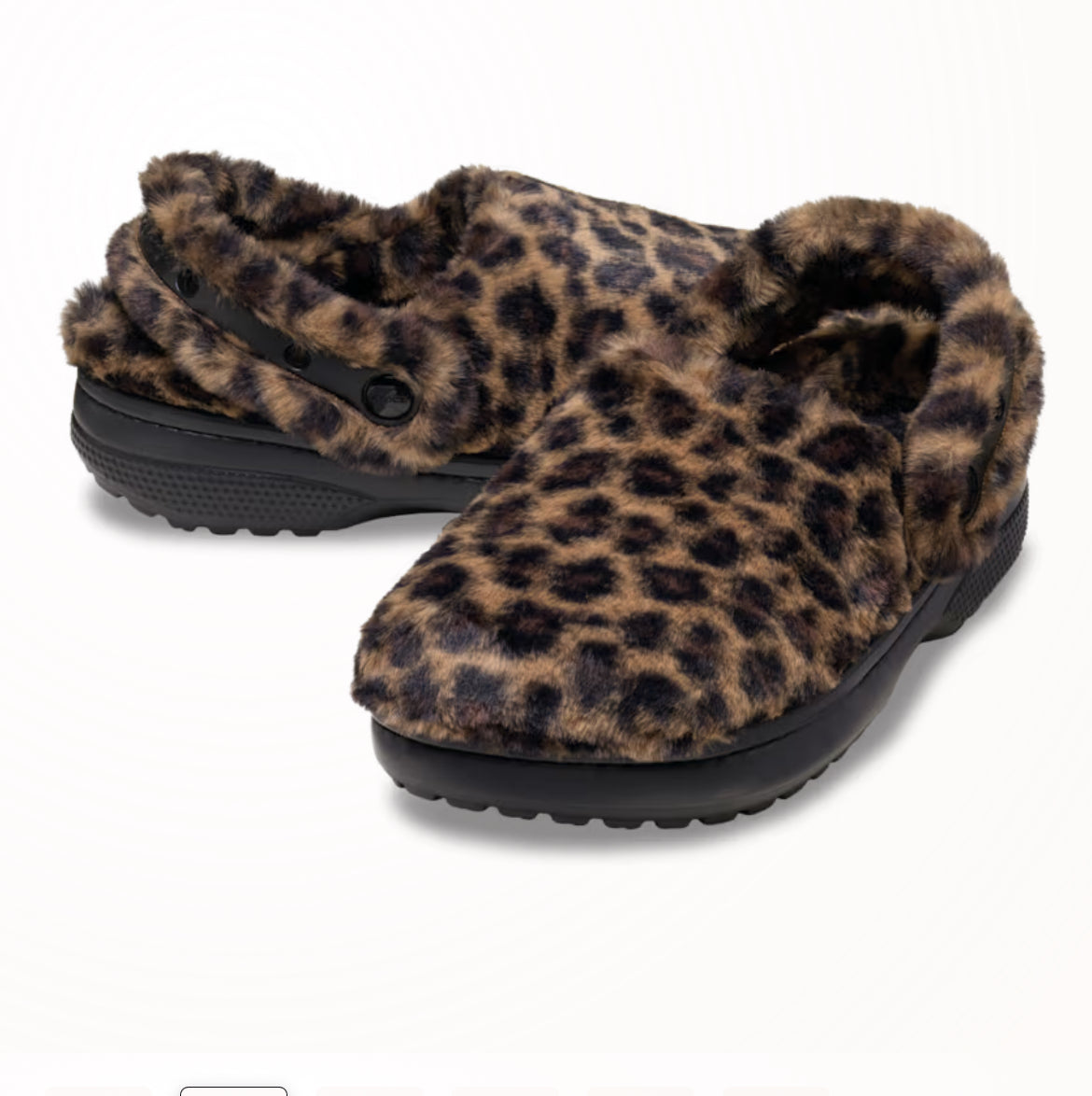 Animal Cloth Crocs Sepia / Leopard