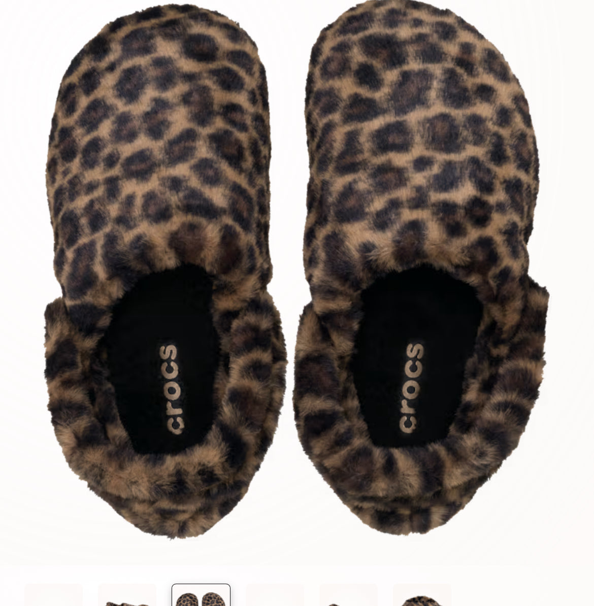 Animal Cloth Crocs Sepia / Leopard